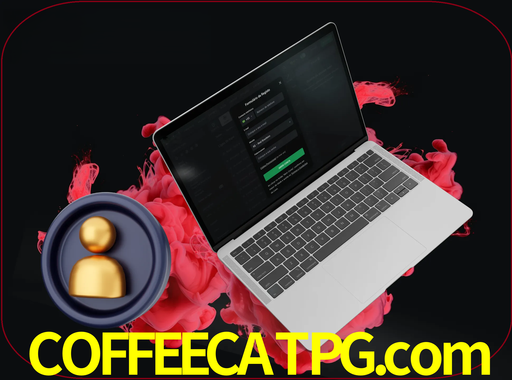 No cabeçalho do site coffeecatpg, clique no botão que o levará a um formulário especial onde terá de introduzir as suas informações actuais.
