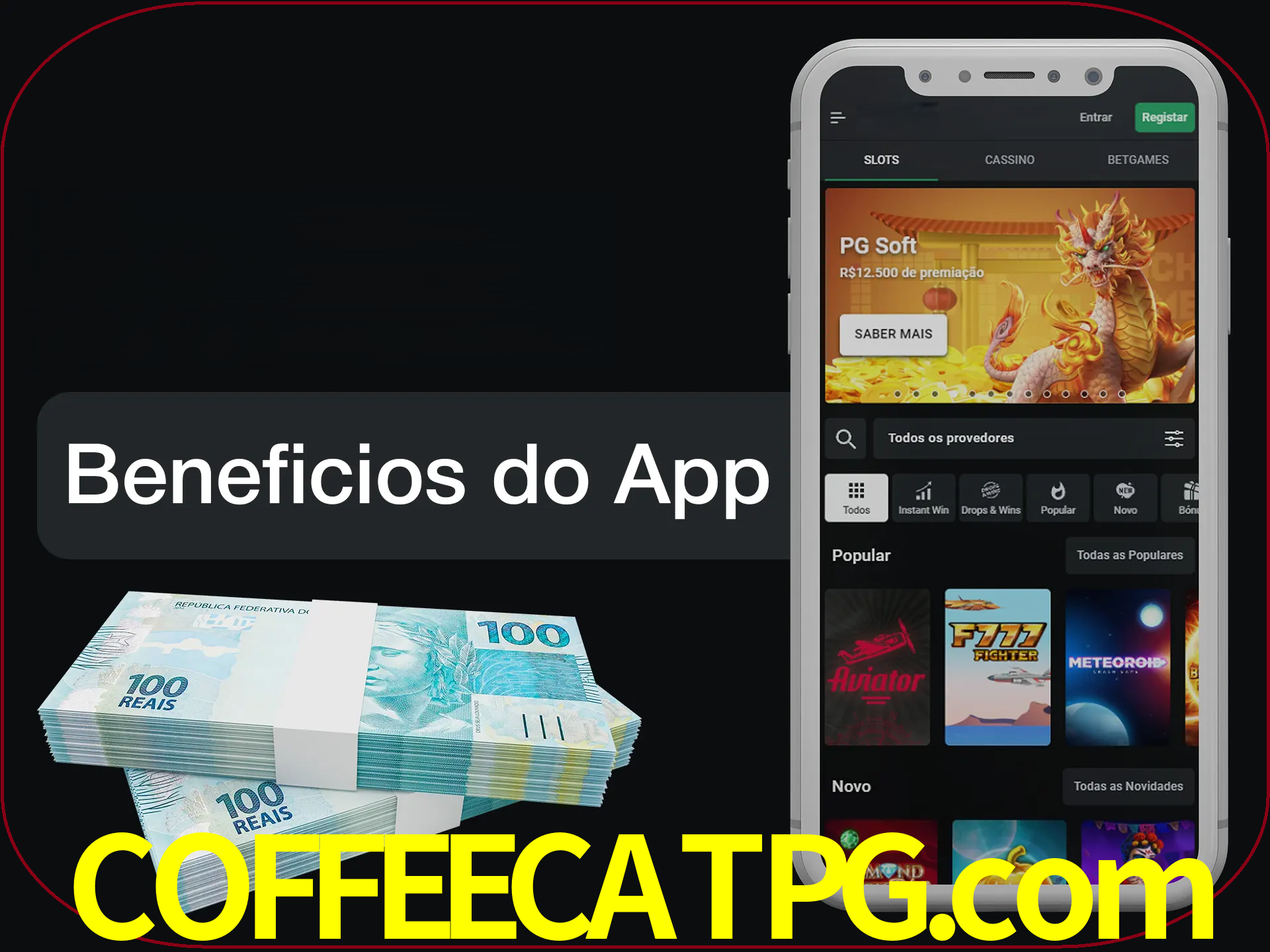 Obtenha todos os benefícios usando o aplicativo.