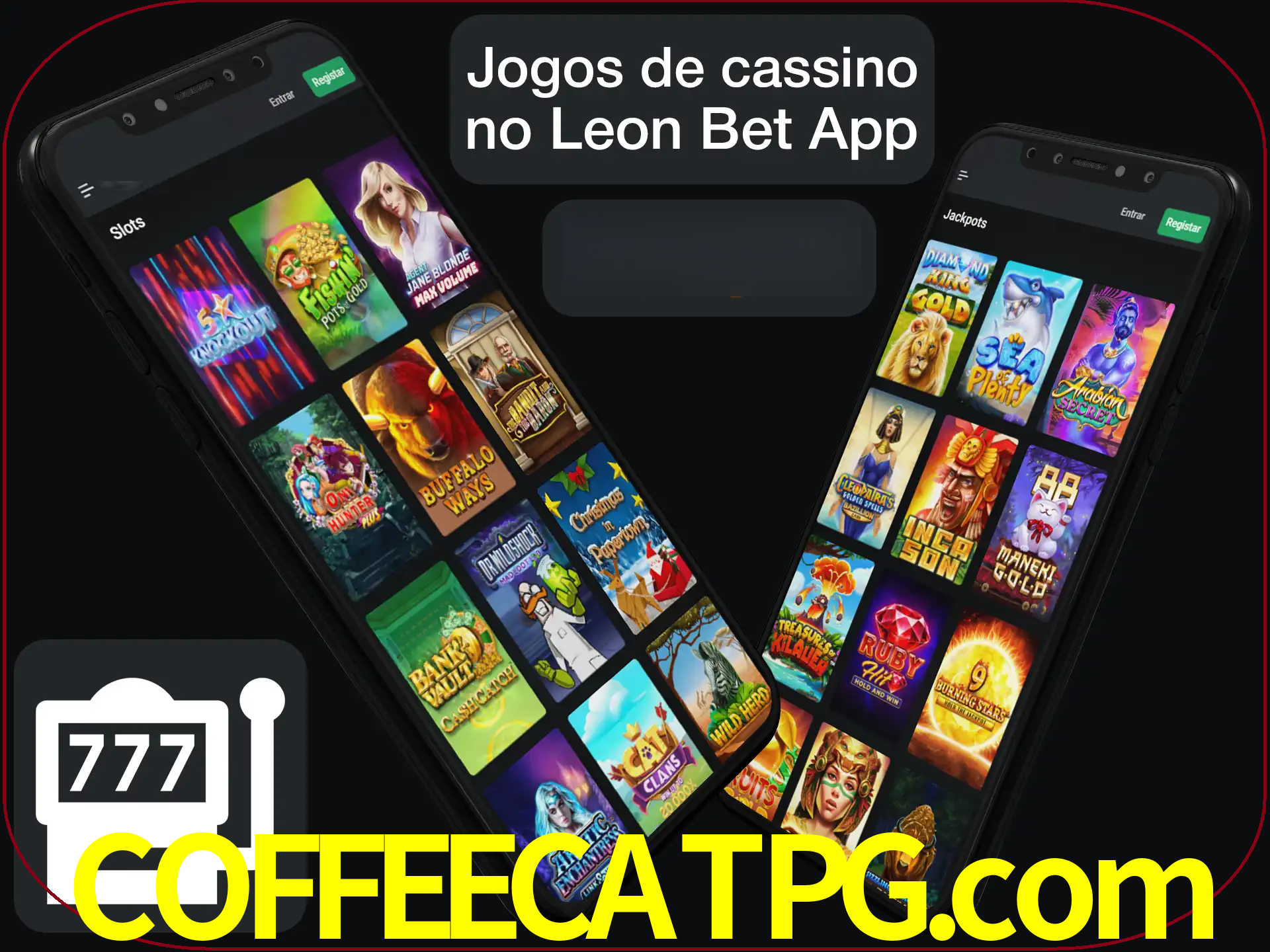 Escolha quais jogos de cassino jogar no app.