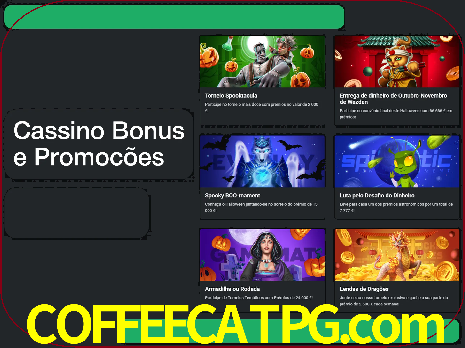 Verifique se há novos bônus de cassino para reivindicar.