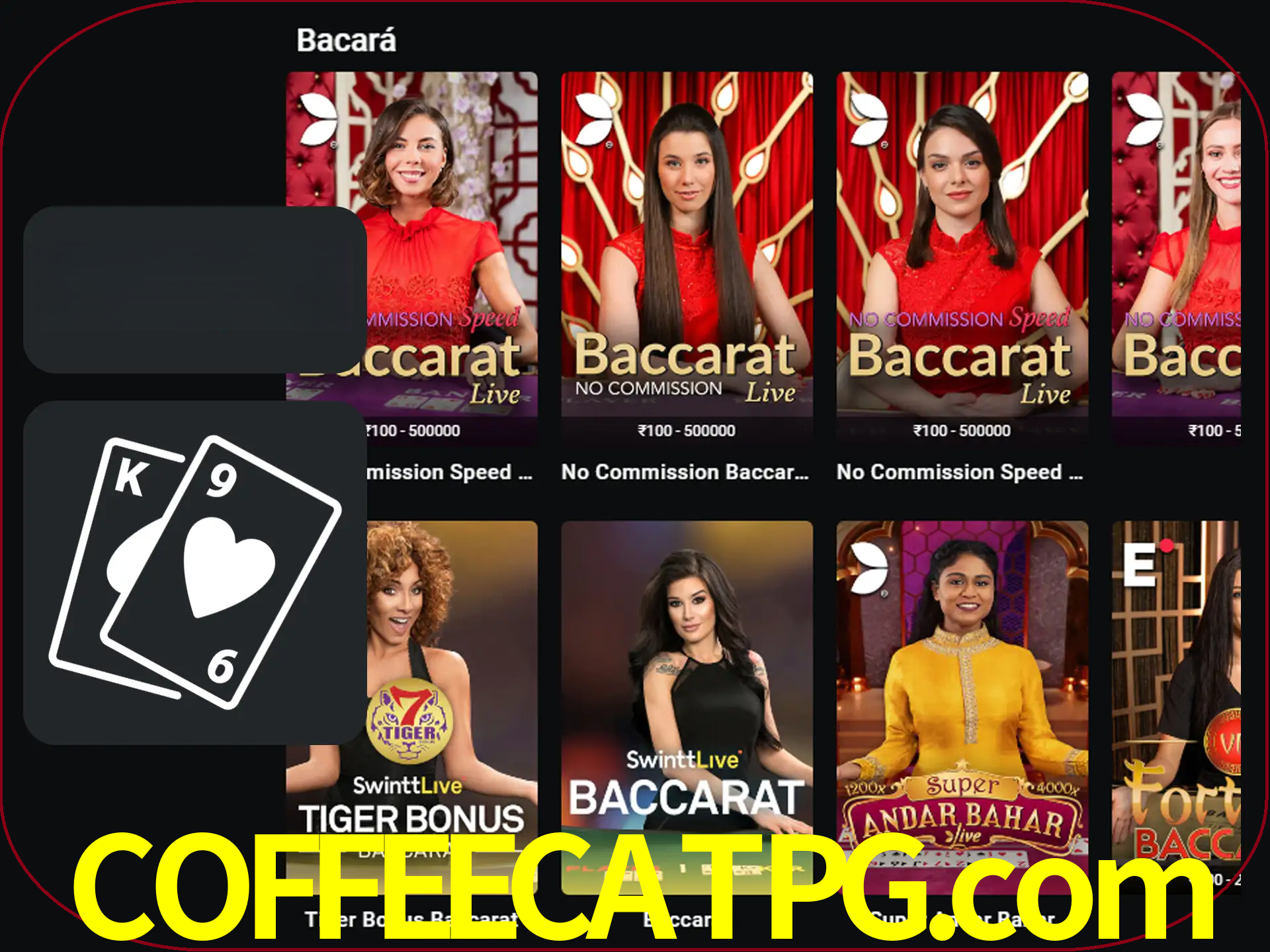 Ganhe muito dinheiro jogando jogos de bacará.