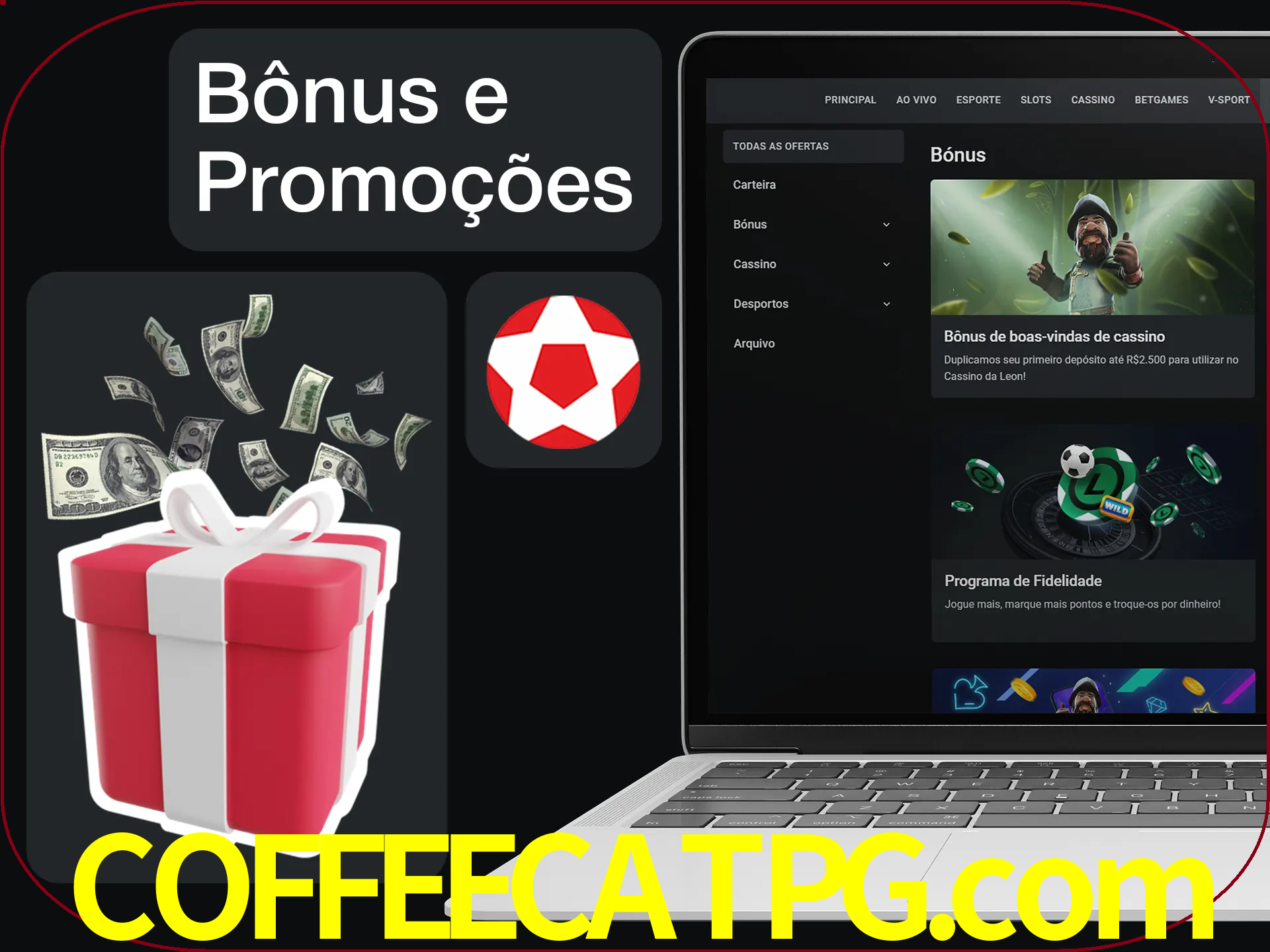 Verifique se há novos bônus e promoções.