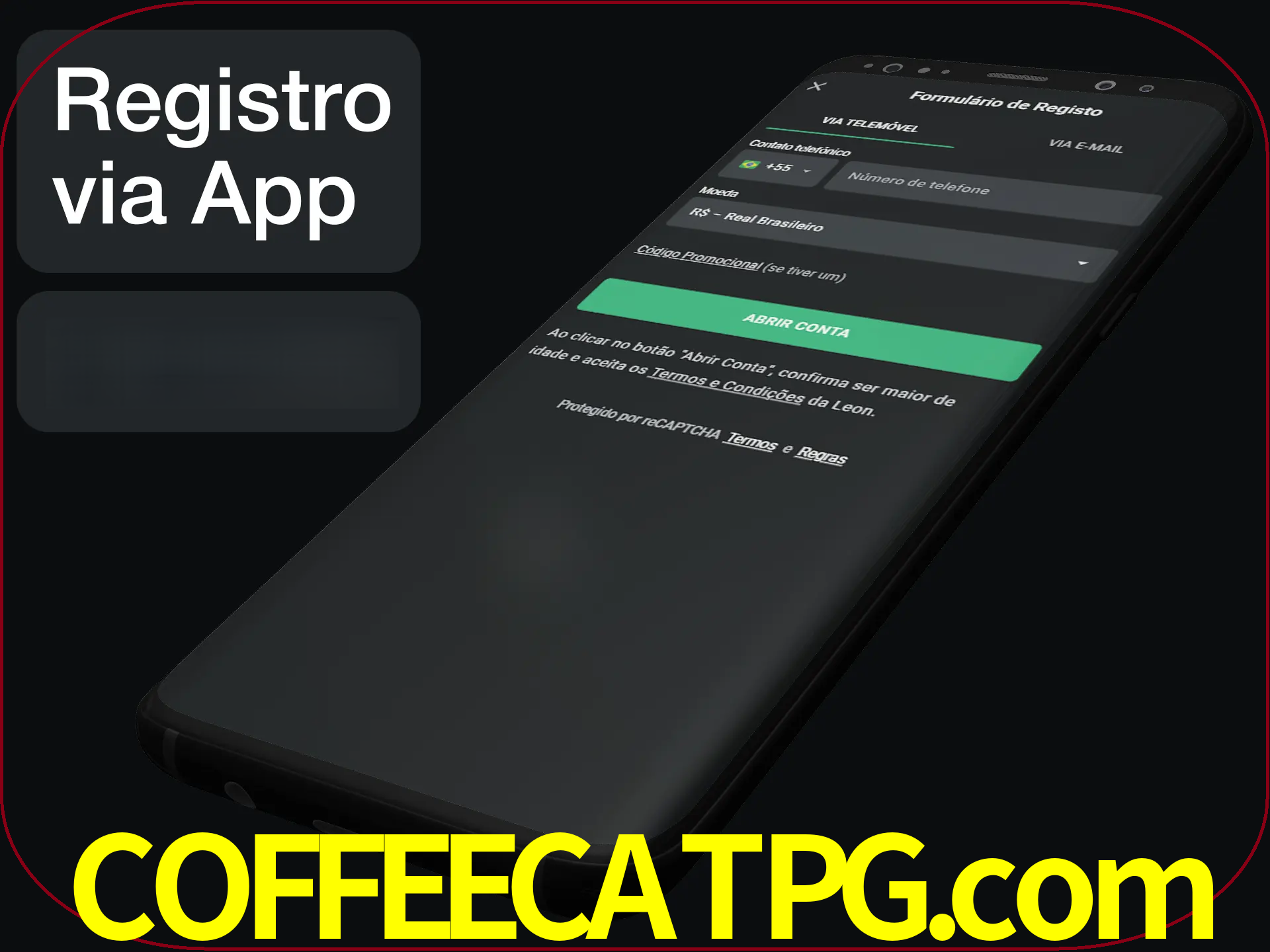 Registre-se quiclly em LeonBet usando o aplicativo.