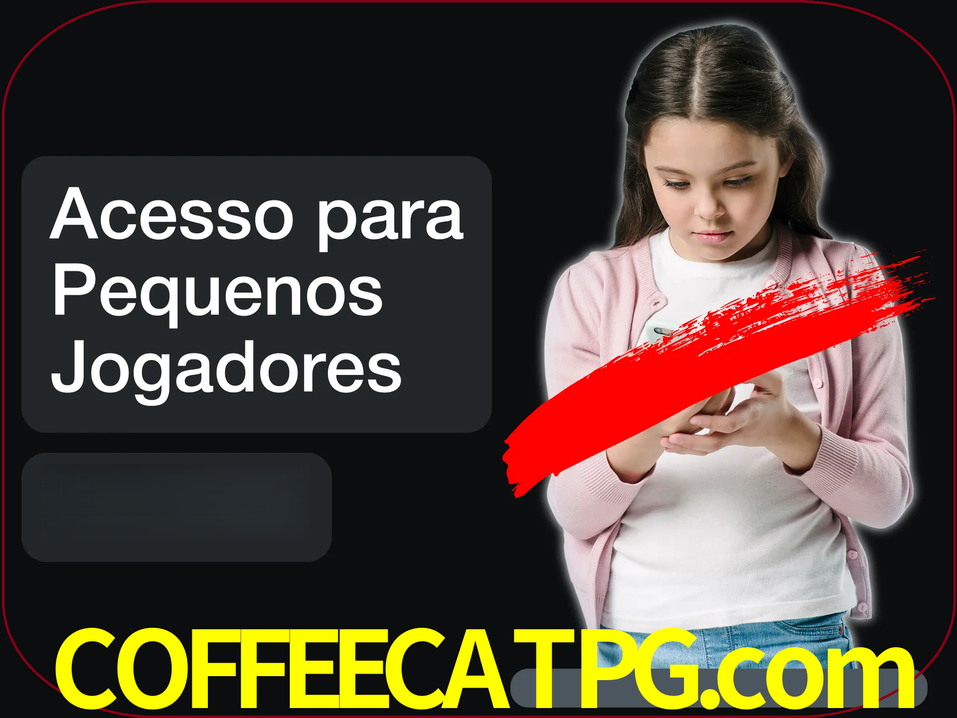 As crianças não podem jogar jogos de cassino.